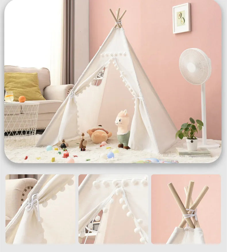 Teepee Indián Játszósátor – Fehér