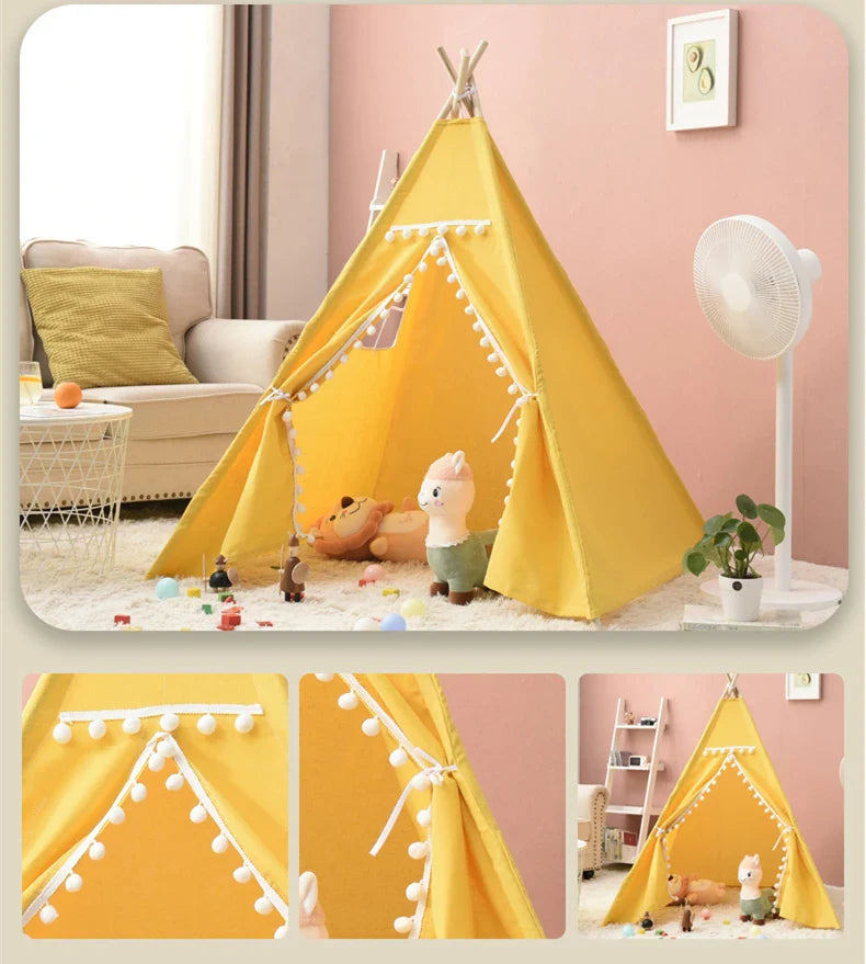 Teepee Indián Játszósátor – Sárga