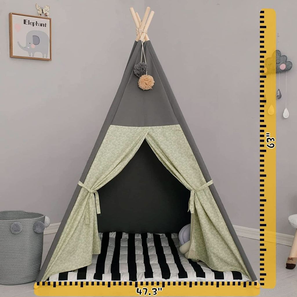 Prémium Teepee Játszósátor, párnázott matraccal